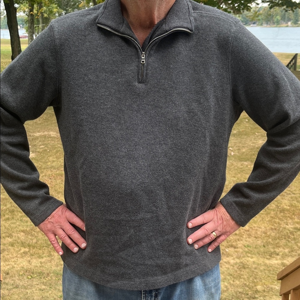 Apt. 9 quarter-zip 100% cotton sweater XL